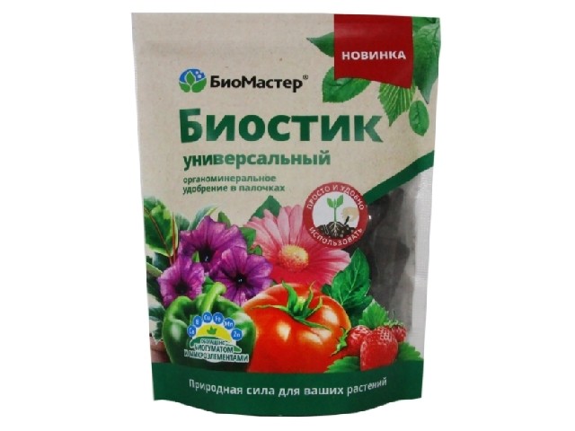 Универсальное, органоминеральное удобрение в палочках, 250 гр. - БиоМастер	